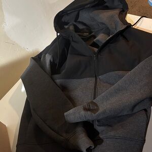 American Eagle Outfitters Black and Gray Lightweight Jacket